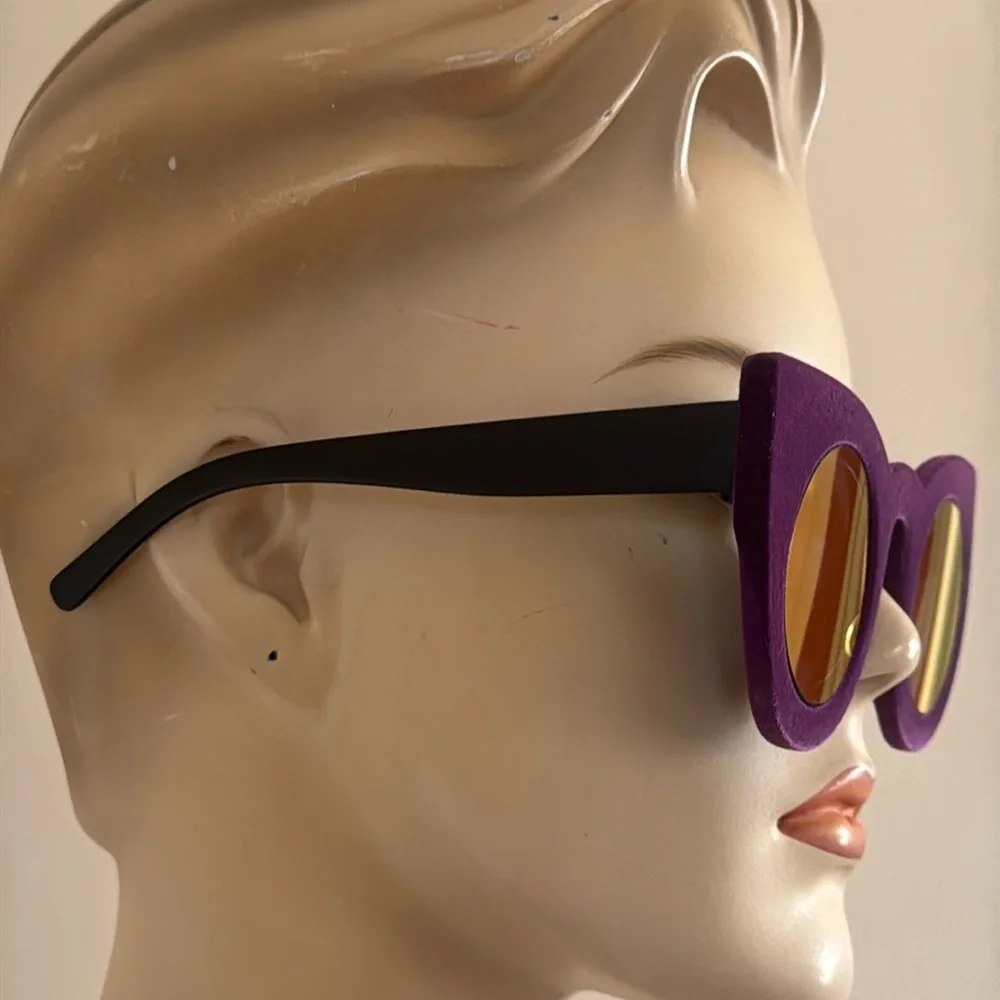 Purple Velvet Unisex Eyeglasses